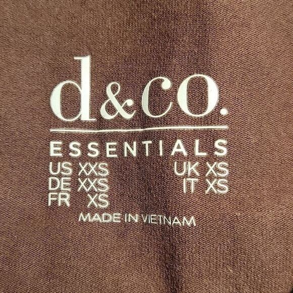 NWOT Denim & Co. Essentials Jersey Henley Top Sz XXS - Picture 6 of 11